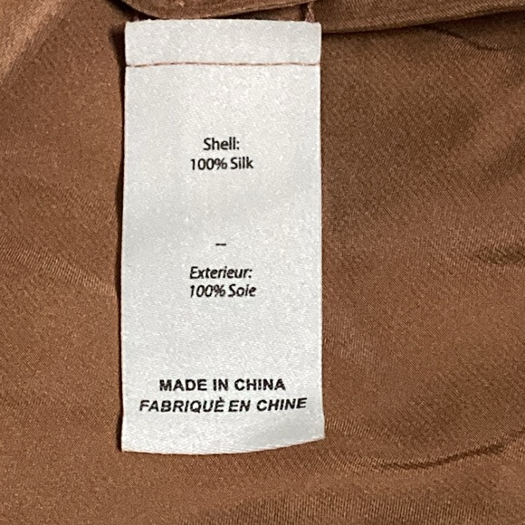 Cinq a Sept Marta Bronze Silk Tank - Sz XS - Picture 7 of 8